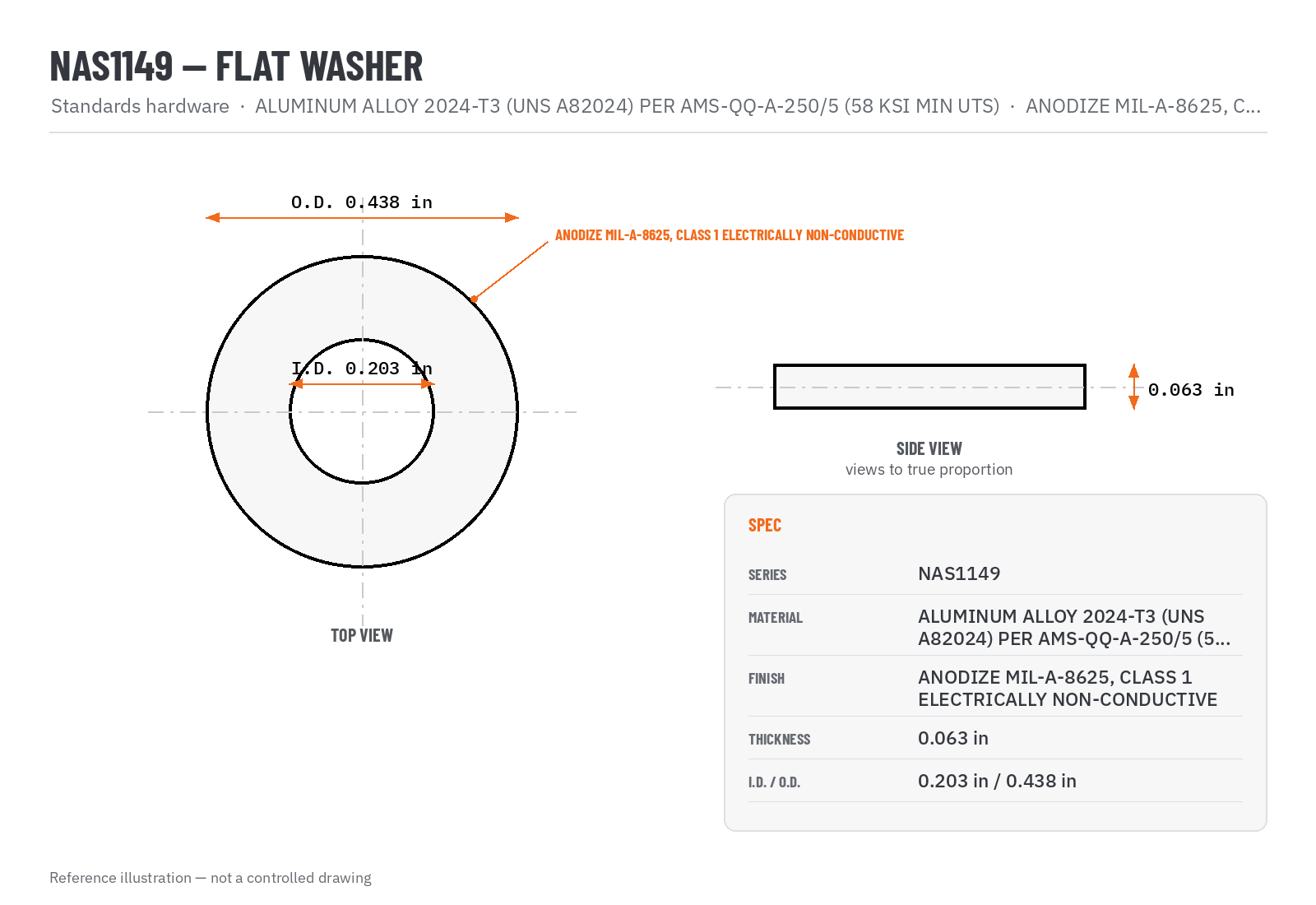 NAS1149D0363K — reference illustration, not a controlled drawing