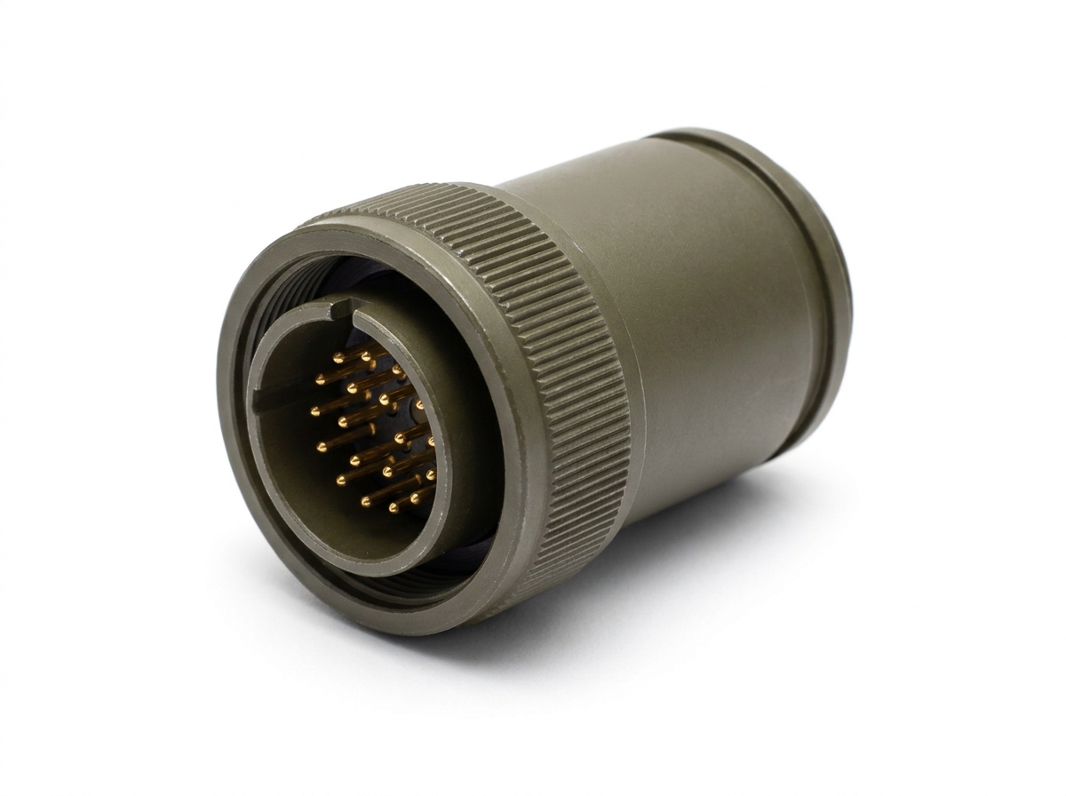 Reference image — MIL-DTL-38999 Series III circular connector plug, not the specific part